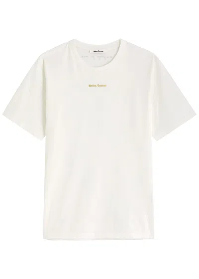 Wales Bonner Logo-print Cotton T-shirt In Ivory