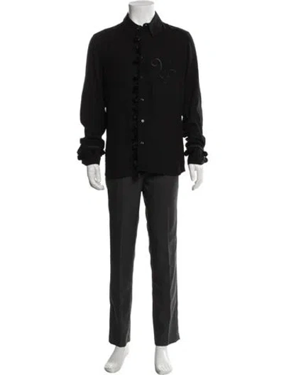 Pre-owned Wales Bonner Long Sleeve Shirt In Black