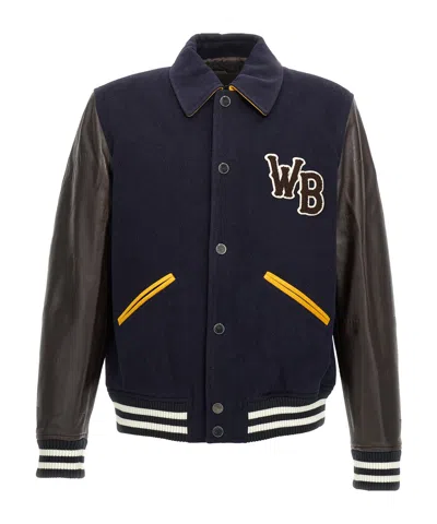WALES BONNER WALES BONNER REGAL VARSITY BOMBER JACKET