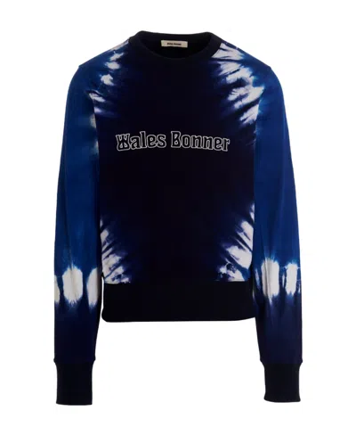 Wales Bonner Long-sleeved Round-neck Sweater In Black
