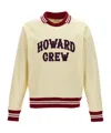 Wales Bonner Embroidered Cotton Polo Sweatshirt In Nude