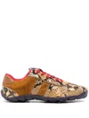 Wales Bonner Mixed Leather Lace-up Runner Sneakers