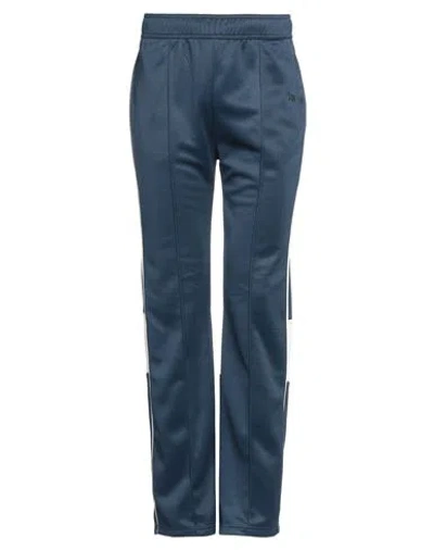 Wales Bonner Man Pants Navy Size Xl Recycled Polyester, Polyester In Navy Blue