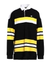 Wales Bonner Riff Organic Cotton Polo Shirt In Black