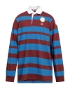 Wales Bonner City Horizontal-stripe Polo Shirt In Blue