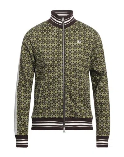 WALES BONNER WALES BONNER MAN SWEATSHIRT GREEN SIZE M ORGANIC COTTON, ELASTANE, ACETATE