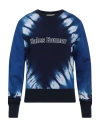 Wales Bonner Tie-dye Logo-embroidered Sweatshirt In Navy Blue