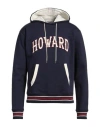 Wales Bonner Howard University Cotton Fleece Hoodie In Navy