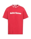 Wales Bonner Man T-shirt Red Size L Organic Cotton, Polyester, Elastane