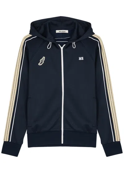 Wales Bonner Mantra Hoodie Navy