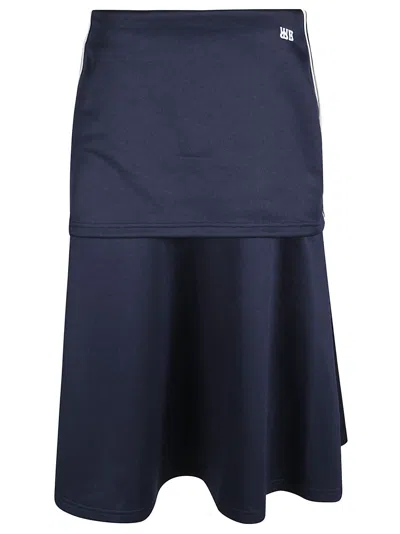 Wales Bonner Mantra Skirt In Navy