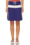 Wales Bonner Mantra Skirt In Navy & Natural