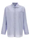 Wales Bonner Market Stripe-detail Shirt In Blue