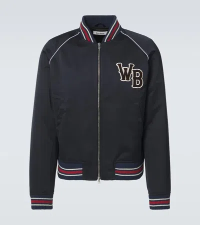 Wales Bonner Long-sleeved Casual Jacket In Navy