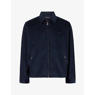 Wales Bonner Mens Drew Cotton-corduroy Jacket Navy In Blue