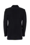 Wales Bonner Midnight Blue Wool Blend Blazer In Navy