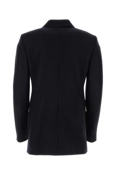 Wales Bonner Midnight Blue Wool Blend Blazer In Navy