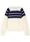 Wales Bonner Mist Fair-isle Intarsia Wool Jumper In Ivory