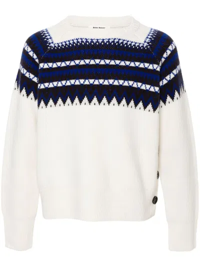 WALES BONNER MIST FAIR ISLE SWEATER