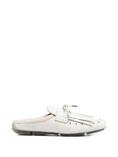 Wales Bonner Montego Fringed-detail Mules In White