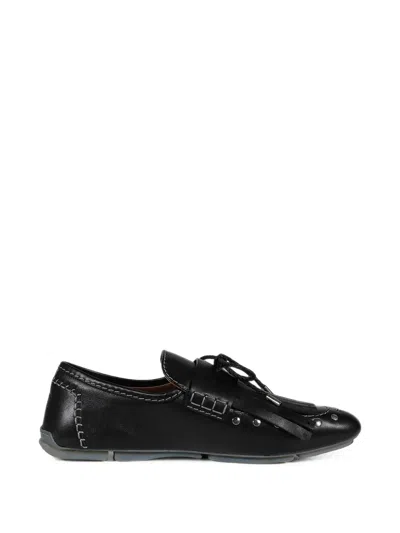 Wales Bonner Montego Tasseled Boat Shoes In Black