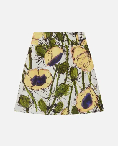 Wales Bonner Multicolor Petal Skirt In Neutral