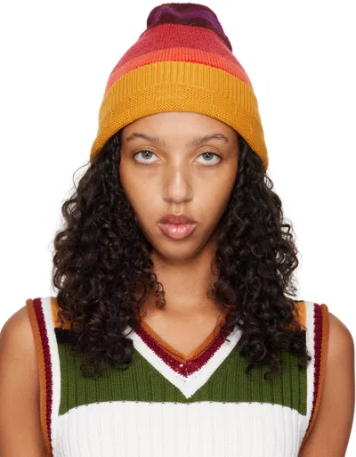 Wales Bonner Multicolor Striped Beanie