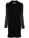 Wales Bonner Myth Mini Dress In Blue