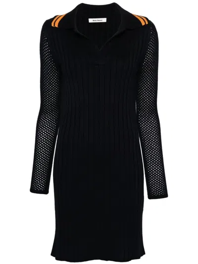 Wales Bonner Myth Mini Dress In Blue
