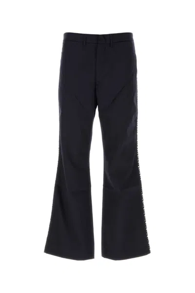 WALES BONNER NAVY BLUE BOOTCUT PANT