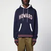 Wales Bonner Howard University Cotton Fleece Hoodie In Blue