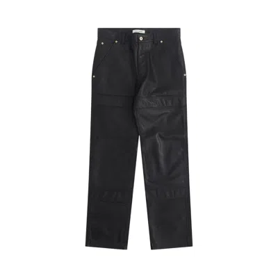 Pre-owned Wales Bonner Nomad Leather Trouser 'black' | Men's Size 52