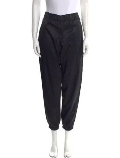Pre-owned Wales Bonner Nylon Skinny Leg Pants In Black