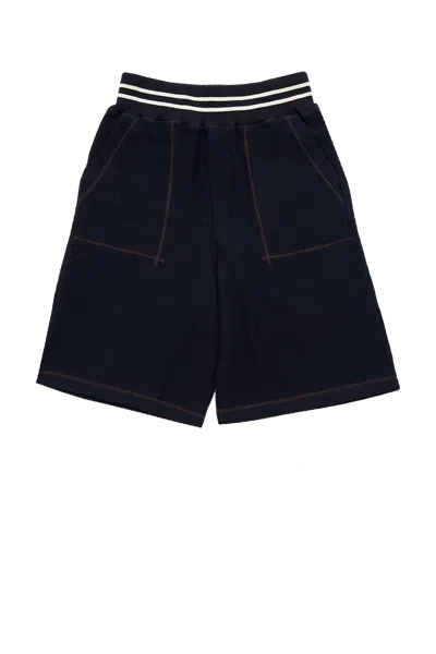 Wales Bonner October Shorts Navy In Black