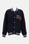 Wales Bonner October Varsity Bomber Jacket In Blue