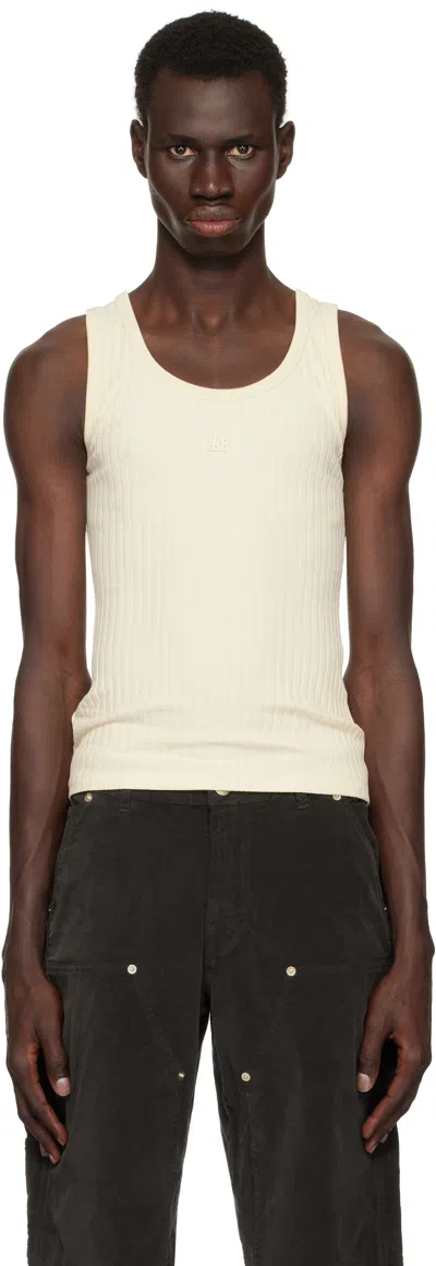 Wales Bonner Off-white Groove Tank Top In Natural