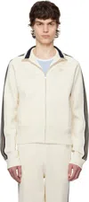 Wales Bonner Fine-knit Track Jacket In Neutral