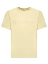 Wales Bonner Embroidered Logo Crewneck T-shirt In Yellow