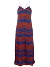 Wales Bonner Palm Knit Dress In Multicolour