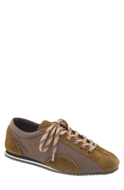 Wales Bonner Paris Leather & Suede Sneaker In Brown