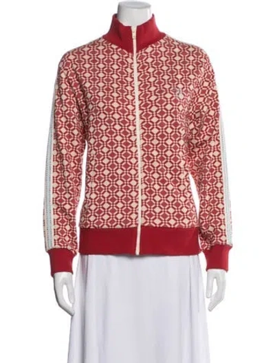 Pre-owned Wales Bonner Patterned Jacket In Red