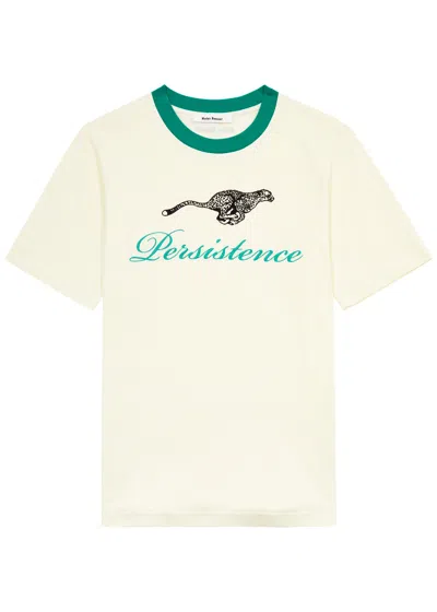 WALES BONNER WALES BONNER PERSISTENCE EMBROIDERED COTTON T-SHIRT