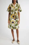 Wales Bonner Multicolor Petal Midi Skirt In Poppy Yellow