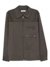 Wales Bonner Pinstripe Zip-front Jacket In Gray