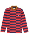 Wales Bonner Striped Knitwear With Contrast Collar And Long Sleeves In Multi