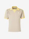 Wales Bonner Collar Contrast Polo Shirt With Elastic Waistband In Multi