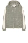 Wales Bonner Power Hooded Cotton-blend Sweatshirt In Green