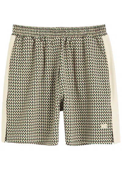 WALES BONNER WALES BONNER POWER INTARSIA COTTON-BLEND SHORTS