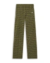 Wales Bonner Power Straight-leg Track Pants In Olive/dark Brown