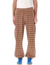 Wales Bonner Power Track Pant In Orange Brown